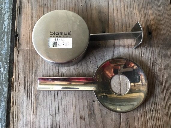 Blomus Ashtray 2 piece design steel 2000 Germany - Image 6