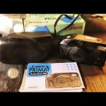 Canon prima auto zoom 35mm camera in box 1990 Japan
