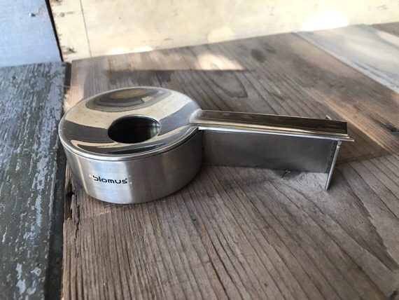 Blomus Ashtray 2 piece design steel 2000 Germany - Image 2