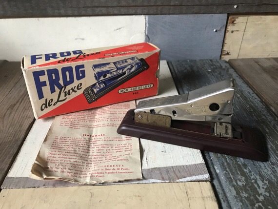 Sax FROG de luxe 400 stapler metal boxed 1960 Austria - Image 5