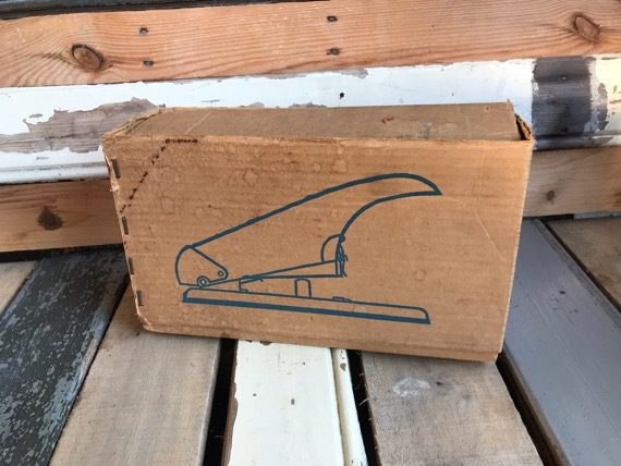 Rapid 9 in box 2 staples large design Stapler grey chrome 1960 Sweden - Image 2