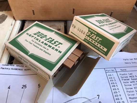 Rapid 9 in box 2 staples large design Stapler grey chrome 1960 Sweden - Image 4