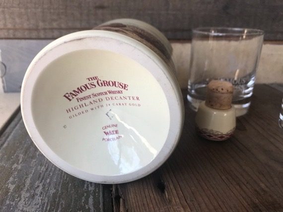 Famous Grouse Whiskey bottle glasses 1990 Scotland - Image 5