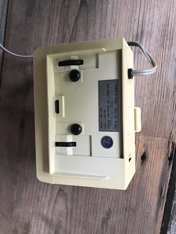 Copal RP-170 cream flip alarm clock 24 hour 1977 Japan - Image 7