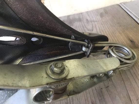 Lepper Primus leather mens saddle bike huge springs 1989 Holland - Image 8