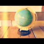 Michael Siedel small desk globe in Dutch 1970 W. Germany