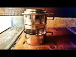 Durobor type nickel plated single serve drip pot 1950