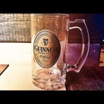 Guinness Beer mug glass metal logo 0,5 liter 2010 Ireland