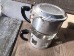 Duralex Durobor type single serve drip pot steel 1960 Italy - Image 3