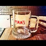 PIMM'S no. 1 tankard glass 0,2 liter 1980 England