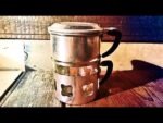 Duralex Durobor type single serve drip pot steel 1960 Italy