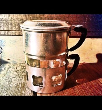 Duralex Durobor type single serve drip pot steel 1960 Italy
