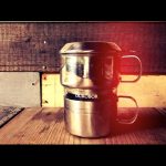 Durobor single serve drip pot stainless steel 1980 Belgium