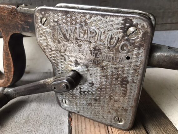 Rawlplug mechanical hammer drill man tool 1910 Belgium - Image 5
