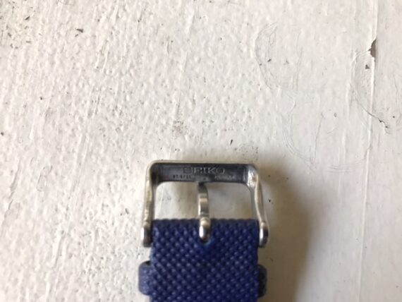 Seiko 7t34-6B00 Flightmaster SQ100 alarm chronograph blue steel 1990 Japan - Image 12