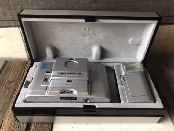 Minolta AF-C silver LE camera full set 1980 Japan - Image 9