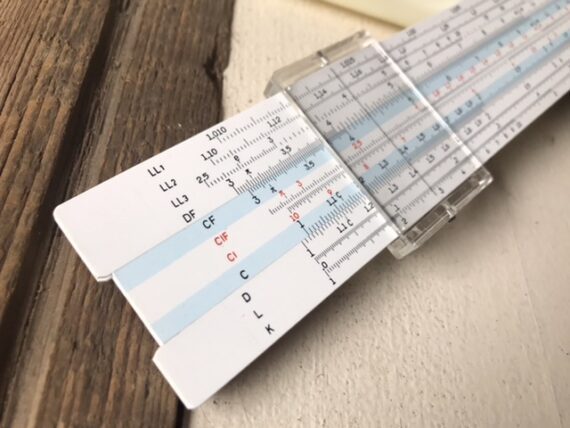 Teknor 1081 Gymnasium 22 scales duplex slide rule case Japan 1970 Sweden - Image 4