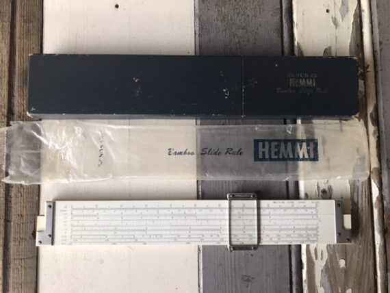 Sun Hemmi 256 radio Slide rule case Japan 1960 - Image 7