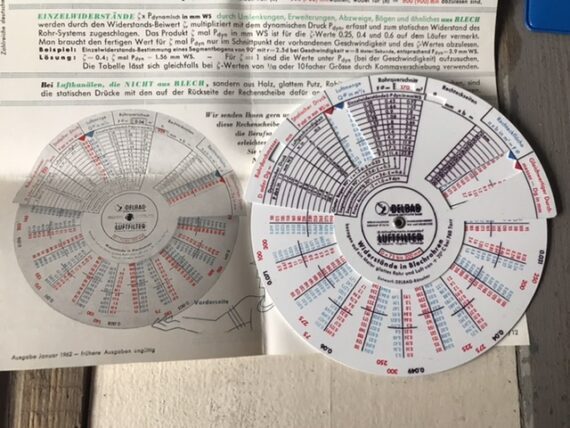 Faber Castell 8/12 DELBAG circular slide rule full set 1960 Germany - Image 6