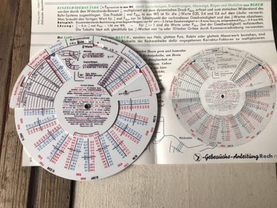 Faber Castell 8/12 DELBAG circular slide rule full set 1960 Germany - Image 4