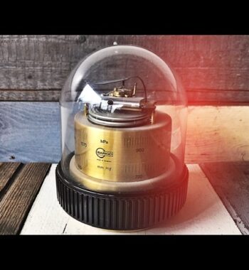 Barigo design brass barometer under dome 1980 Germany