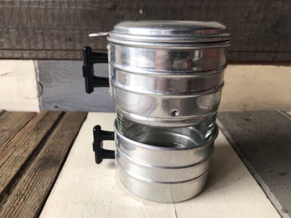 Durobor single serve aluminum drip pot 1980 Belgium