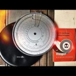 Rieger Merkuria 190 circular slide rule case Norma 1950 Germany