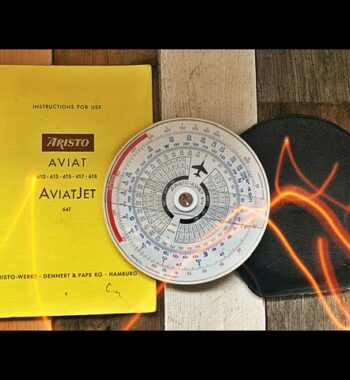 Aristo Aviat 615 air navigation slide rule full set 1950 Germany