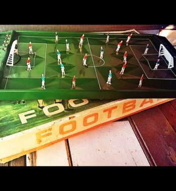 Football game tin toy 1960 in original box Salco England USSR