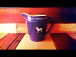 White horse whisky water jar blue Wade 1970 England
