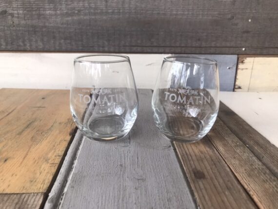 2 Whisky glasses Tomatin Highland singe Malt 2000 Scotland - Image 5