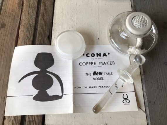 Cona D-size design vacuum slow brew NOS England 1984 - Image 2