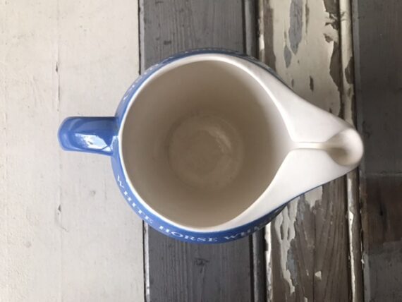 White horse whisky water jar blue Wade 1970 England - Image 5