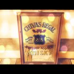 Chivas Regal small bar mirror display 1970 Scotland