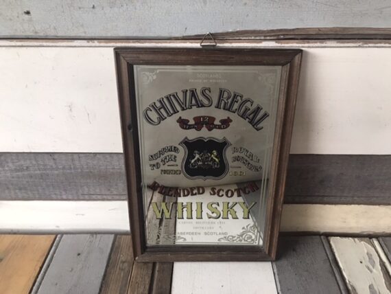 Chivas Regal small bar mirror display 1970 Scotland - Image 4