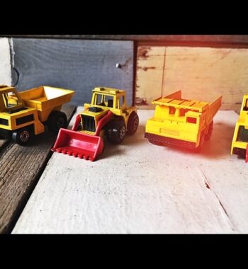 Matchbox superfast Lesney 4x construction vehicles 1976 England