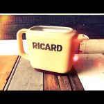 Ricard pastis ceramic 1L water jar 1990 France