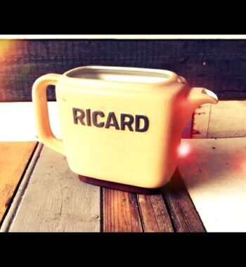 Ricard pastis ceramic 1L water jar 1990 France