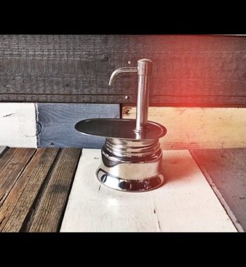 EPL steel moka pot mini express percolator 1 cup Italy 2000