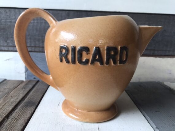 Ricard pastis ceramic 1L water jar 1960 France