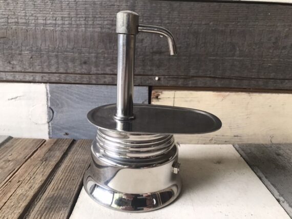 EPL steel moka pot mini express percolator 1 cup Italy 2000 - Image 4