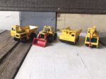 Matchbox superfast Lesney 4x construction vehicles 1976 England