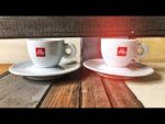 2x Illy ceramic espresso cup saucer set 1990 Italy