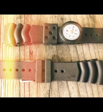 2x Seiko Z22 rubber straps and compass 2000 Japan