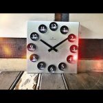 Junghans Space age square design wall clock 1980 Germany