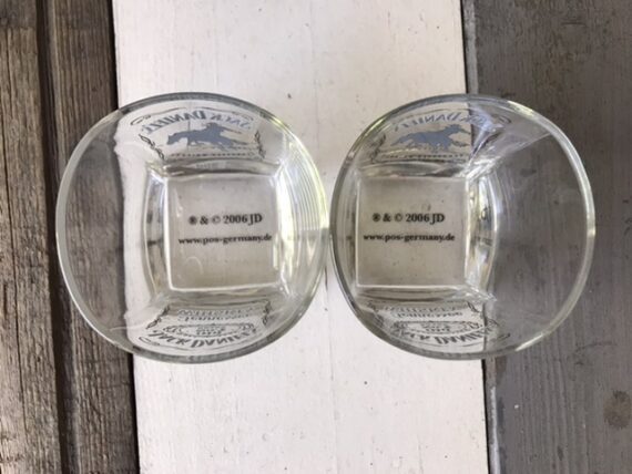 2 Whisky glasses for Jack Daniels no7 2000 Germany - Image 3