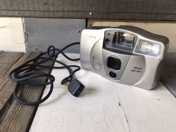 Canon Prima AF-9s point shoot camera 35mm 1990 Japan - Image 6