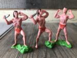 group of 6x Tarzan plastic figures DDR 80mm 1960 Germany - Image 3