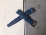 Tropic Star 18mm straight blue rubber straps 1960 Switzerland