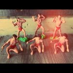 group of 6x Tarzan plastic figures DDR 80mm 1960 Germany